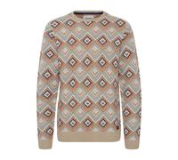 Strickfleece-Pullover BLEND "Strickpullover BHPullover", Herren, Gr. XL, braun (crockery), Obermaterial: 85% Polyacryl PAN. 15% Wolle WO., Pullover (49676200-XL) crockery