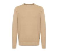 Strickpullover BLEND "BHPullover", Herren, Gr. XXL, cornstalk, Feinstrick, 100% Polyester, slim fit normal, Rundhals, Pullover Strickpullover, Stilvoller Strickpullover (49732569-XXL) cornstalk