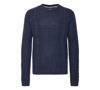 Strickfleece-Pullover BLEND "Strickpullover BHPullover", Jungen, Gr. XL, blau (marineblaus), Obermaterial: 80% Polyacryl PAN. 20% Baumwolle CO., Pullover (65563837-XL) marineblaus