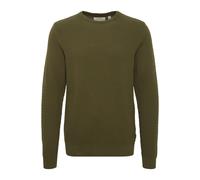 Blend BHREDHILL Herren Strickpullover Feinstrick Pullover Sweater mit Rippbündchen Rundhals 100% Baumwolle Regular fit, Größe:L, Farbe:Forest Night (190414)