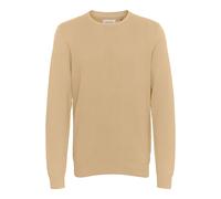 Strickpullover BLEND "BHREDHILL CREW NECK KNIT NOOS", Damen, Gr. S, cornstalk, Feinstrick, 100% Baumwolle, Strukturmuster, Basic, regular fit normal, Rundhals, eingesetzt, Pullover Strickpullover, Sti