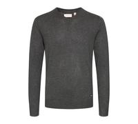 Strickfleece-Pullover BLEND "Strickpullover BHWEBER", Herren, Gr. L, grau (charcoal mix), Obermaterial: 78% Viskose CV. 22% Polyester PES., Pullover (10270519-L) charcoal mix