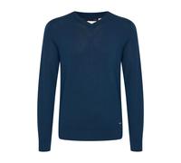 Strickfleece-Pullover BLEND "Strickpullover BHWEBER", Herren, Gr. M, blau (marineblaus), Obermaterial: 78% Viskose CV. 22% Polyester PES., Pullover (20914550-M) marineblaus