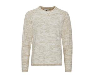 Strickfleece-Pullover BLEND "Strickpullover PHPullover", Herren, Gr. L, braun (crockery), Obermaterial: 100% Baumwolle CO., Pullover (73555813-L) crockery