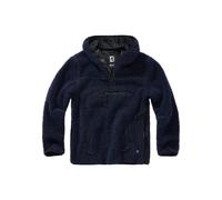 Strickfleece-Pullover BRANDIT "Brandit Herren Teddyfleece Worker Pullover", Herren, Gr. 7XL, navy, 100% Polyester, unifarben, normal, ohne Ausschnitt, Pullover (15849103-7XL) navy