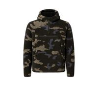 Strickfleece-Pullover BRANDIT "Brandit Herren Teddyfleece Worker Pullover", Herren, Gr. 7XL, schwarzcamouflage, 100% Polyester, unifarben, normal, ohne Ausschnitt, Pullover (39334822-7XL) schwarzcamou