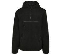 Strickfleece-Pullover BRANDIT "Brandit Herren Teddyfleece Worker Pullover", Herren, Gr. S, schwarz, 100% Polyester, unifarben, normal, ohne Ausschnitt, Pullover (90583941-S) schwarz