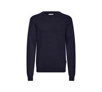 Strickfleece-Pullover CASUAL FRIDAY "Strickpullover CFBells", Herren, Gr. M, blau (schwarz navy), Obermaterial: 50% Baumwolle CO. 50% Lyocell CLY., Pullover (77821649-M) schwarz navy