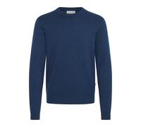 Strickfleece-Pullover CASUAL FRIDAY "Strickpullover CFHALFDAN", Herren, Gr. M, blau (medieval blau melange), Obermaterial: 95% Baumwolle CO. 5% Kaschmir WS., Pullover (98852249-M) medieval blau melang