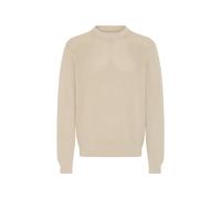 Strickfleece-Pullover CASUAL FRIDAY "Strickpullover CFIsaksson", Herren, Gr. L, beige (island fossil), Obermaterial: 100% Baumwolle CO., Pullover (16914936-L) island fossil