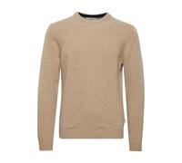 Strickfleece-Pullover CASUAL FRIDAY "Strickpullover CFKarl", Herren, Gr. L, silber (silber mink melange), Obermaterial: 80% Wolle WO. 20% Polyamid PA., Pullover (87073354-L) silber mink melange