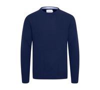 Strickfleece-Pullover CASUAL FRIDAY "Strickpullover CFKarl", Herren, Gr. M, blau (navy blazer), Obermaterial: 80% Wolle WO. 20% Polyamid PA., Pullover (28744557-M) navy blazer