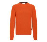 Strickfleece-Pullover CASUAL FRIDAY "Strickpullover CFKarl", Herren, Gr. XL, orange (burnt ochre), Obermaterial: 80% Wolle WO. 20% Polyamid PA., Pullover (88582918-XL) burnt ochre