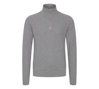 Strickfleece-Pullover CASUAL FRIDAY "Strickpullover CFKarlo", Herren, Gr. XXL, grau (light grau melange), Obermaterial: 100% Baumwolle CO., Pullover (73675720-XXL) light grau melange