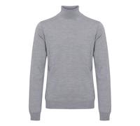 Strickfleece-Pullover CASUAL FRIDAY "Strickpullover CFKonrad", Herren, Gr. XXL, grau (light grau melange), Obermaterial: 50% Wolle WO. 50% Polyacryl PAN., Pullover (24464361-XXL) light grau melange