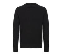 Strickfleece-Pullover CASUAL FRIDAY "Strickpullover CFKRISTIAN raglan rib crew neck knit", Herren, Gr. XXL, schwarz (schwarz beauty), Obermaterial: 100% Baumwolle CO., Pullover (15403337-XXL) schwarz