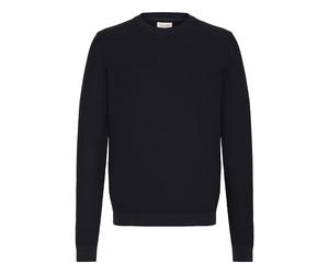 Strickfleece-Pullover CASUAL FRIDAY "Strickpullover CFNOAR", Herren, Gr. S, blau (schwarz navy), Obermaterial: 100% Baumwolle CO., Pullover (24406363-S) schwarz navy