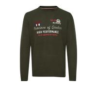 Strickfleece-Pullover FQ1924 "Strickpullover FQErlo", Herren, Gr. L, grün (deep depths), Obermaterial: 50% Baumwolle CO. 50% Polyacryl PAN., Pullover (50079601-L) deep depths