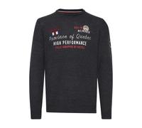 Strickfleece-Pullover FQ1924 "Strickpullover FQErlo", Herren, Gr. S, grau (charcoal mix), Obermaterial: 50% Baumwolle CO. 50% Polyacryl PAN., Pullover (81433063-S) charcoal mix