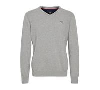 Strickfleece-Pullover FQ1924 "Strickpullover FQFynjard", Herren, Gr. 3XL, grau (stone mix), Obermaterial: 100% Baumwolle CO., Pullover (39383769-XXXL) stone mix