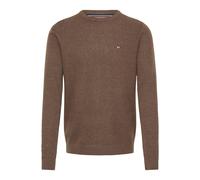 Strickfleece-Pullover FQ1924 "Strickpullover FQGRANBY", Herren, Gr. S, braun (coffee liqueúr melange), Obermaterial: 100% Baumwolle CO., Pullover (30457809-S) coffee liqueúr melange