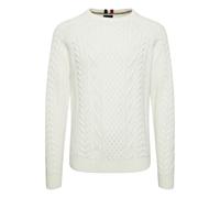 Strickfleece-Pullover FQ1924 "Strickpullover FQKyle", Herren, Gr. XL, weiß (cloud dancer), Obermaterial: 60% Baumwolle CO. 40% Polyacryl PAN., Pullover (12471258-XL) cloud dancer