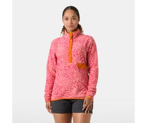 Strickfleece-Pullover HELLY HANSEN "MARIDALEN PRINTED FLEECE", Damen, Gr. M, coral almond, Obermaterial: 100% Polyester, Pullover, für Erwachsene, sportlicher Stil, für Alltag und Freizeit (56140765-M