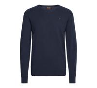 Strickfleece-Pullover INDICODE "Strickpullover IDBellix", Herren, Gr. L, blau (navy), Obermaterial: 80% Baumwolle CO. 20% Polyamid PA., Pullover (11366456-L) navy