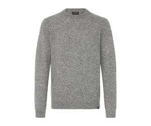 Strickfleece-Pullover INDICODE "Strickpullover IDBercell", Herren, Gr. 3XL, grau (light grau mix), Obermaterial: 58% Polyacryl PAN. 32% Polyester PES. 7% Wolle mw. 3% Elasthan EL., Pullover (40339626-