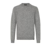 Strickfleece-Pullover INDICODE "Strickpullover IDBercell", Herren, Gr. XXL, grau (light grau mix), Obermaterial: 58% Polyacryl PAN. 32% Polyester PES. 7% Wolle mw. 3% Elasthan EL., Pullover (40339626-