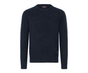 Strickfleece-Pullover INDICODE "Strickpullover IDBratram", Herren, Gr. L, blau (navy), Obermaterial: 58% Polyacryl PAN. 32% Polyester PES. 7% Wolle mw. 3% Elasthan EL., Pullover (92618543-L) navy