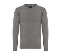 Strickfleece-Pullover INDICODE "Strickpullover IDErnesto", Herren, Gr. XXL, grau (grau mix), Obermaterial: 80% Baumwolle CO. 20% Polyamid PA., Pullover (71335752-XXL) grau mix