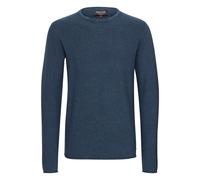 Strickfleece-Pullover INDICODE "Strickpullover IDJadas", Herren, Gr. L, blau (navy), Obermaterial: 90% Baumwolle CO. 10% Polyamid PA., Pullover (66712200-L) navy