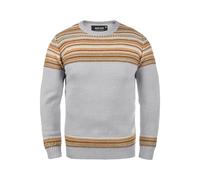 Strickfleece-Pullover INDICODE "Strickpullover IDLurdes", Herren, Gr. XXL, grau (grau mix), Obermaterial: 100% Polyacryl PAN., Pullover (82706542-XXL) grau mix