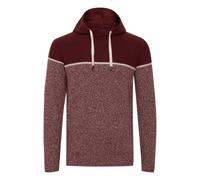 Indicode Lynde Herren Strickpullover Feinstrick Pullover mit Kapuze, Größe:M, Farbe:Bordeaux (201)