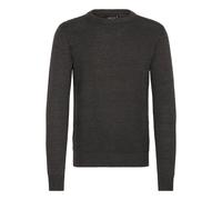 Strickfleece-Pullover INDICODE "Strickpullover IDRicardo", Herren, Gr. L, grau (charcoal mix), Obermaterial: 100% Baumwolle CO., Pullover (56744609-L) charcoal mix