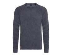 Indicode IDRockford Herren Pullover Strickpullover Grobstrick Pullover mit Rundhals-Ausschnitt Rippbündchen 100% Baumwolle Regular fit, Größe:XL, Farbe:Navy (400)