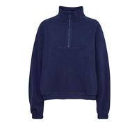 Strickfleece-Pullover NORTH BEND "fleece NBConza", Damen, Gr. 44, blau (navy blazer), Obermaterial: 100% Polyester PES., Pullover (45912711-44) navy blazer