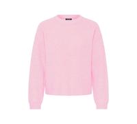 Strickfleece-Pullover OXMO "Strickpullover OXBMMOLARA ONECK", Damen, Gr. M, pink (parfait pink melange), Obermaterial: 93% Polyester PES. 5% Wolle mw. 2% Elasthan EL., Pullover (89063368-M) parfait pi