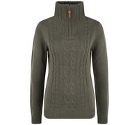 Strickfleece-Pullover OXMO "Strickpullover OXCarry", Damen, Gr. XS, grau (dunkelgrau), Obermaterial: 100% Polyacryl PAN., Pullover (64268555-XS) dunkelgrau