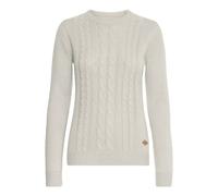 OXMO OXCarryone Damen Strickpullover Pullover mit Rundhals Label-Badge Regular fit, Größe:XL, Farbe:MID Grey (792842)