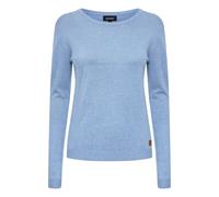 OXMO OXEdda Damen Strickpullover Feinstrick Pullover mit Rundhalsausschnitt, Größe:XL, Farbe:Stonewash Melange (1739171)