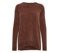Strickfleece-Pullover OXMO "Strickpullover OXElvina", Damen, Gr. M, braun (schwarz cinnamon), Obermaterial: 100% Polyester PES., Pullover (13532907-M) schwarz cinnamon