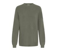 Strickfleece-Pullover OXMO "Strickpullover OXFansy", Damen, Gr. M, braun (mulled basil), Obermaterial: 50% Viskose CV. 28% Polyester PES. 22% Polyamid PA., Pullover (74480909-M) mulled basil