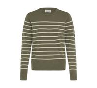 Strickfleece-Pullover OXMO "Strickpullover OXFKEANA", Damen, Gr. S, grün (dusty olive mix), Obermaterial: 50% Viskose CV. 28% Polyester PES. 22% Nylon NY., Pullover (36010028-S) dusty olive mix