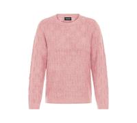 Strickfleece-Pullover OXMO "Strickpullover OXFSINVA", Damen, Gr. XS, rosa (zephyr melange), Obermaterial: 76% Polyacryl PAN. 21% Polyester PES. 3% Elasthan EL., Pullover (48398340-XS) zephyr melange