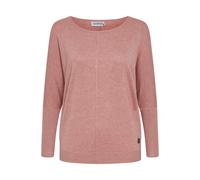 Strickfleece-Pullover OXMO "Strickpullover OXHerdis", Damen, Gr. L, rosa (ash rose melange), Obermaterial: 80% Viskose CV. 20% Nylon NY., Pullover (18942343-L) ash rose melange