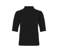 Strickfleece-Pullover OXMO "Strickpullover OXISIF", Damen, Gr. S, schwarz, Obermaterial: 44% Polyester Pol. recyc.. 23% Polyacryl PAN. 22% Polyester PES. 5% Ziegenhaar HZ. 3% Wolle mw., Pullover (9138