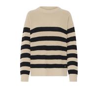 Strickfleece-Pullover OXMO "Strickpullover OXKAVINA", Damen, Gr. S, beige (dune), Obermaterial: 70% Baumwolle CO recyc.. 30% Polyester Pol. recyc.., Pullover (45864018-S) dune