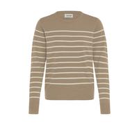 Strickfleece-Pullover OXMO "Strickpullover OXKeana", Damen, Gr. XS, grau (desert taupe mix), Obermaterial: 50% Viskose CV. 28% Polyester PES. 22% Nylon NY., Pullover (50659803-XS) desert taupe mix
